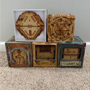 Puzzle Box Lot: iDventure, Puzzle Potato, Camelot, Cat, Davy Jones, Labyrinth- 5
